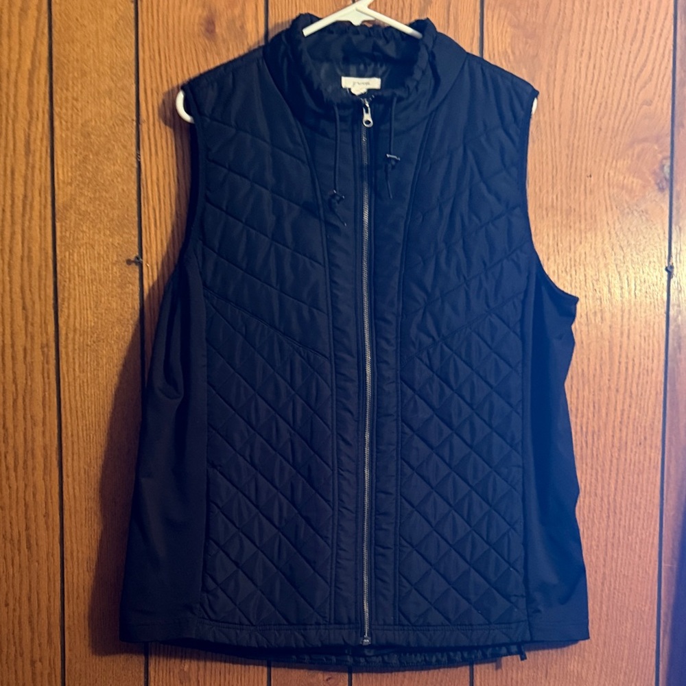 Maurices Black Quilted Vest